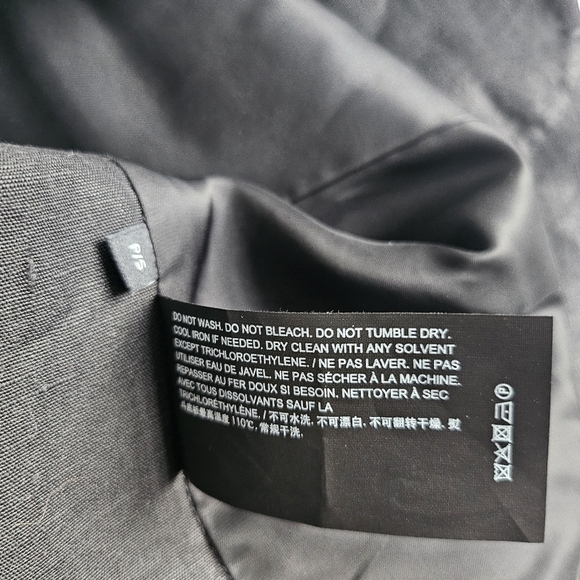 New Theory Galena Boxy Oversized Linen Black Jacket/Blazer NWT Size Petite Small - Picture 16 of 17
